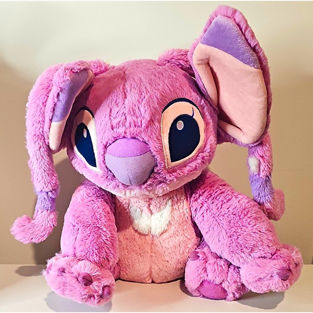 Disney Lilo & Stitch Angel Plush Stuffed Animal Pink & Purple